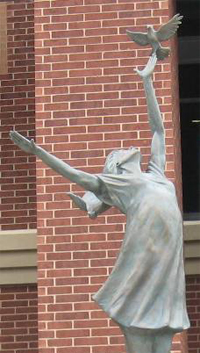 Atrium Medical Center Statue