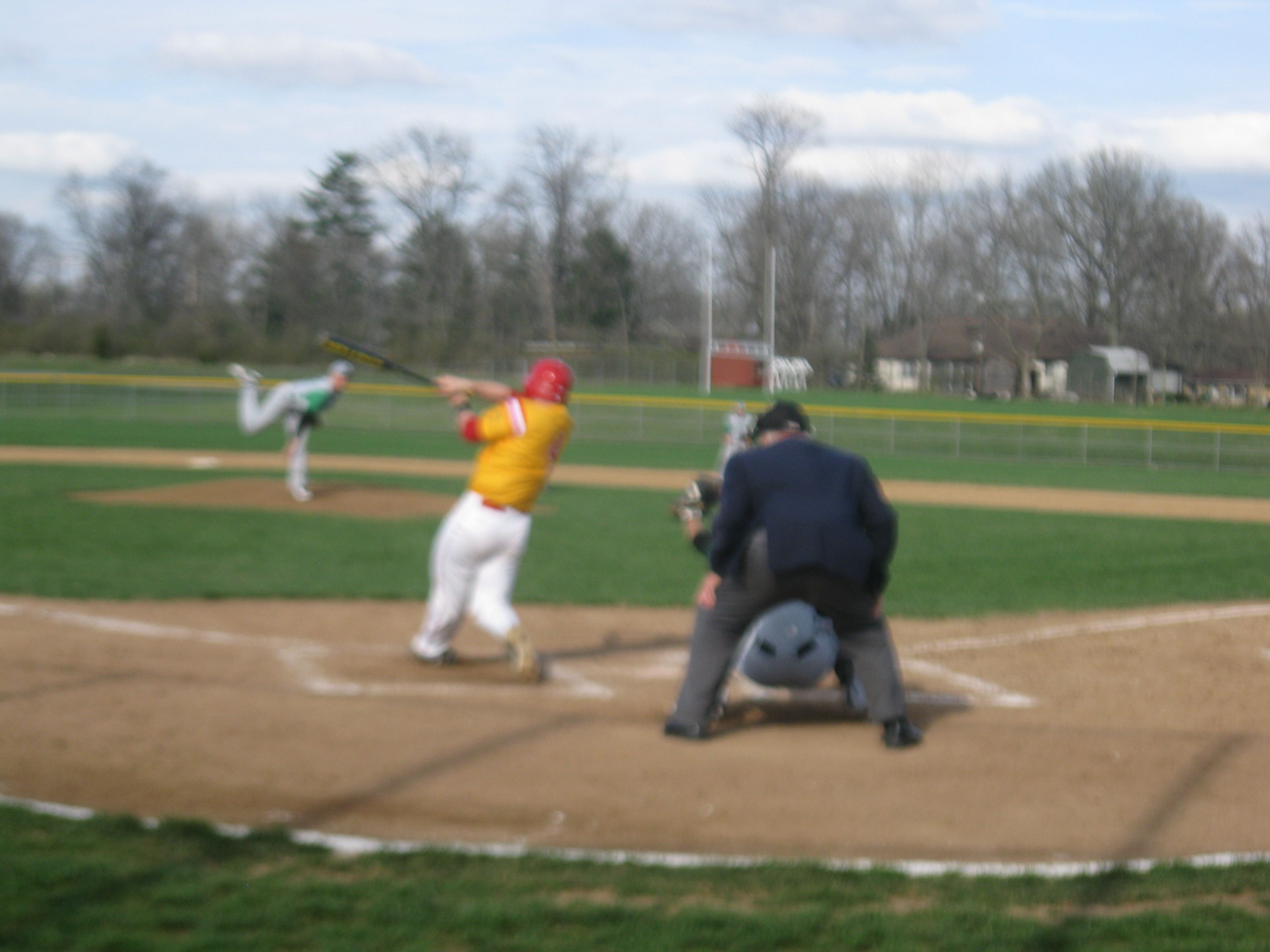 Fenwick's Chad Goubeaux singles in the third inning of the Falcons' 9-5 loss to Greater Catholic League rival Badin on Monday.